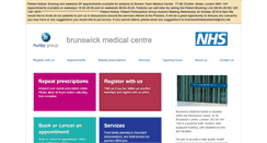 Desktop Screenshot of brunswickmedicalcentre.com